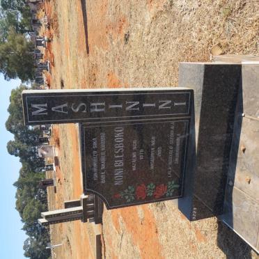 MASHININI Noni Blesboko 1878-1980