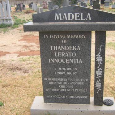 MADELA Thandeka Lerato Innocentia 1979-2007