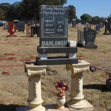 MAHLANGU Nkosinathi Advocate 1997-2005