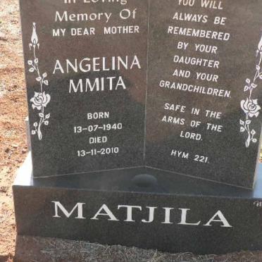 MATJILA Angelina Mmita 1940-2010