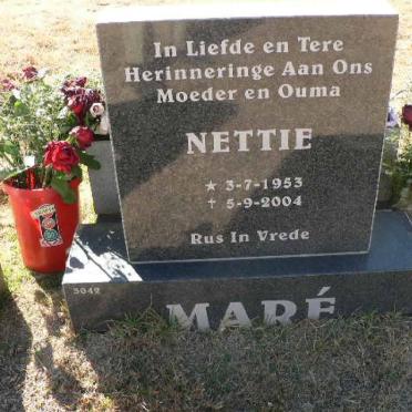 MARE Nettie 1953-2004