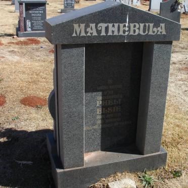MATHEBULA Pheli Elsie 1950-2006