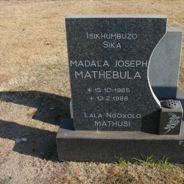 MATHEBULA Madala Joseph 1965-1998