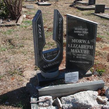 MAKUBE Morwa Elizabeth 1901-1969 :: MAKUBE Maria Dorothy 1939-2013