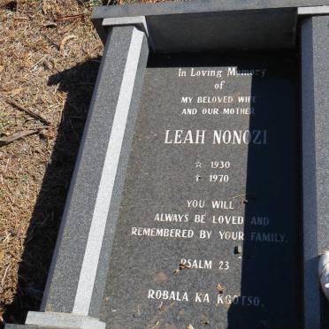 MAMAILE Leah Nonozi 1930-1970