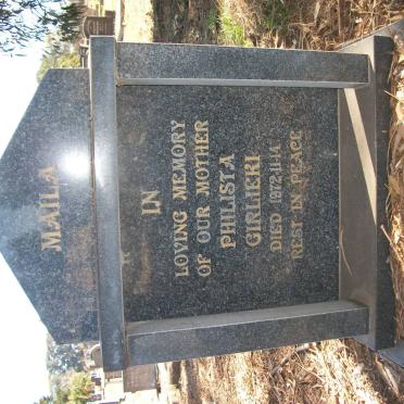 MAILA Philista Girkieki -1972