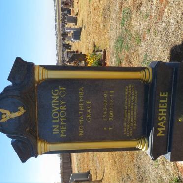MASHELE Nomathemba Grace 1943-2007