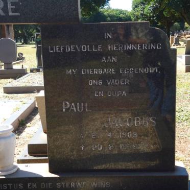 MARE Paul Jacobus 1903-19?9 &amp; Maria Petronella M. 1905-1983