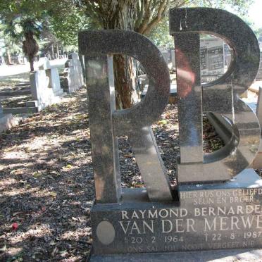 MERWE Raymond Bernardes, van der 1964-1987
