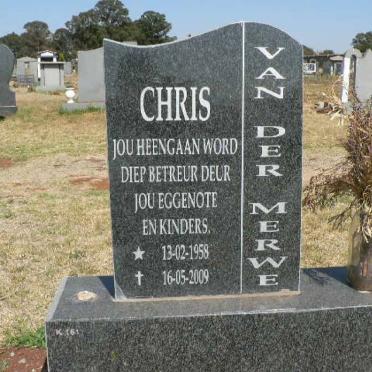 MERWE Chris, van der 1958-2009