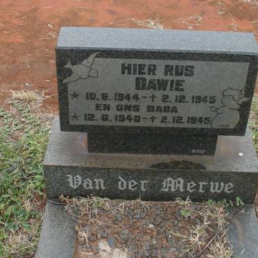 MERWE Dawie, van der 1944-4945 :: VAN DER MERWE Baba 1940-1945
