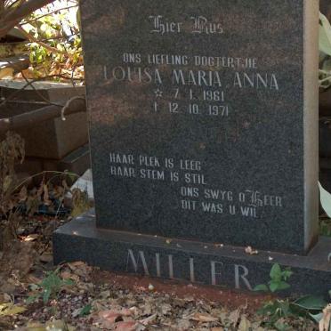 MILLER Louisa Maria Anna 1961-1971