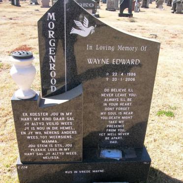 MORGENROOD Wayne Edward 1986-2005