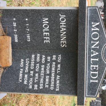 MONALEDI Johannes Molefe 1973-2008