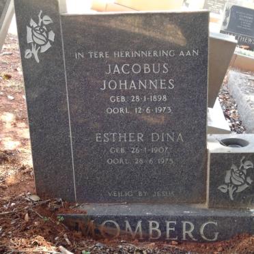MOMBERG Jacobus Johannes 1898-1973 &amp; Esther Dina 1907-1975