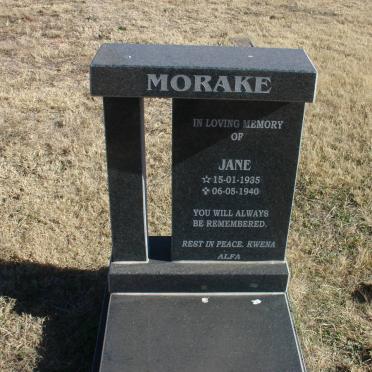 MORAKE Jane 1935-1940