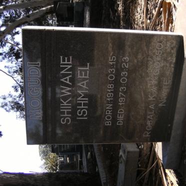 MOGUDI Shikwane Ishmael 1918-1973