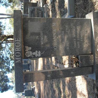 MOROE Johanna M. 1894-1966