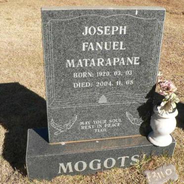 MOGOTSI Joseph Fanuel Matarapane 1920-2004