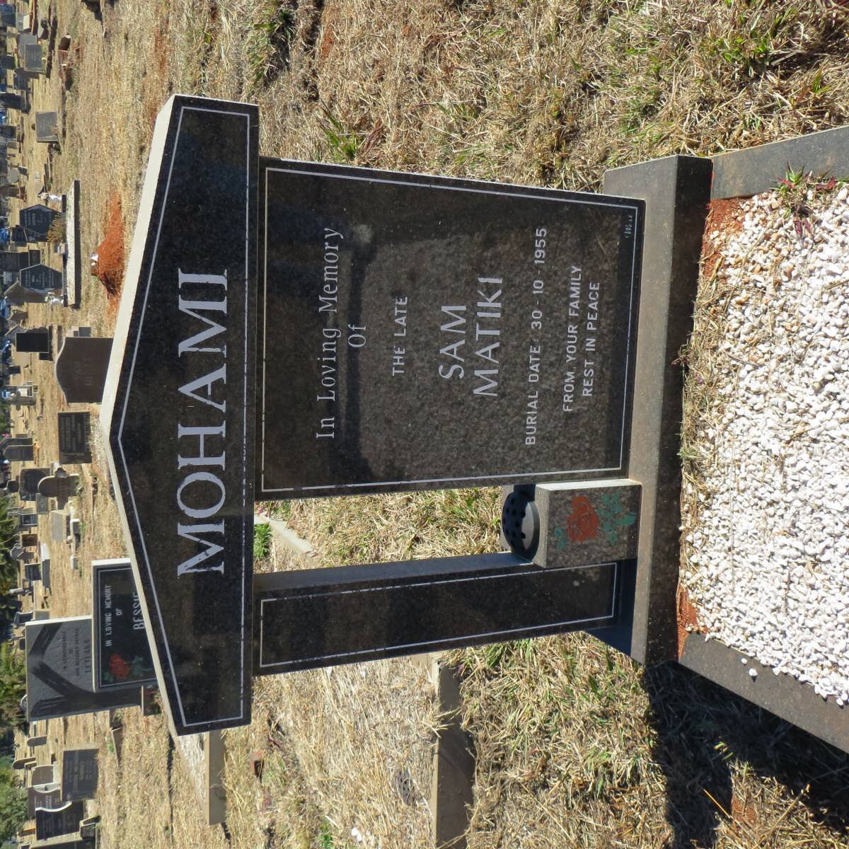 MOHAMI Sam Matiki -1955