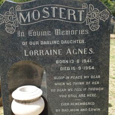 MOSTERT Lorraine Agnes 1941-1954