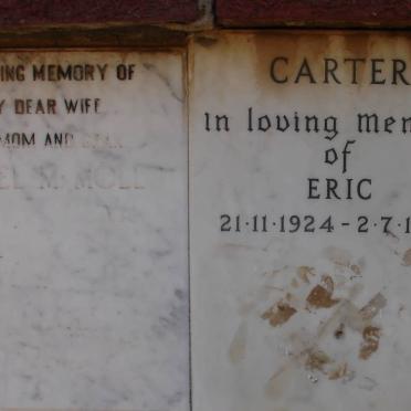 MOLL Ethel M. -1973 :: CARTER Eric 1924-1974