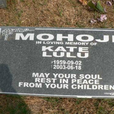 MOHOJE Kate Lulu 1959-2003