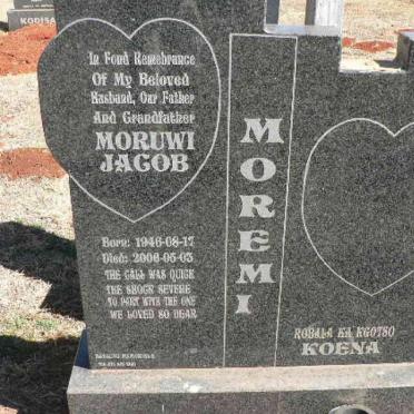 MOREMI Moruwi Jacob 1946-2006