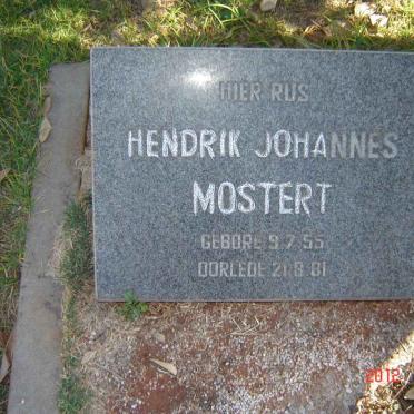 MOSTERT Hendrik Johannes 1955-1981