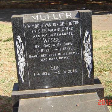 MULLER Wessel 1921-1970 &amp; Sue 1922-2006
