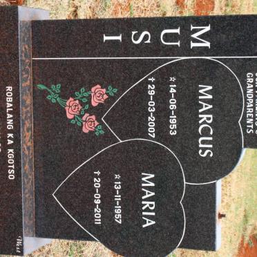 MUSI Marcus 1953-2007 &amp; Maria 1957-2011