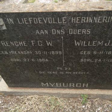 MYBURGH Willem J.J.A. 1893-1971 &amp; Renche F.C.W. 1899-1964