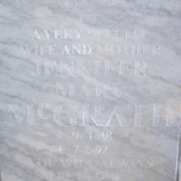 McGRATH Jennifer Mary 1948-1992