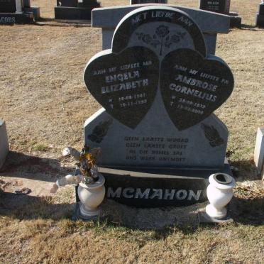 McMAHON Ambrose Cornelius 1939-2000 &amp; Engela Elizabeth 1941-1999