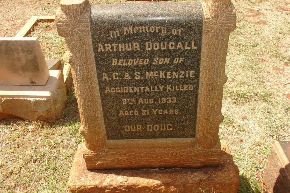 McKENZIE Arthur Dougall -1933