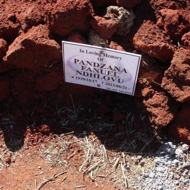 NDHLOVU Pandzana Fanuel 1939-2013