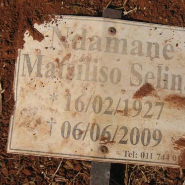 NDAMANE Matsiliso Selina 1927-2009