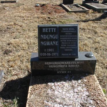 NGWANE Hetty Ndungu 1901-1917