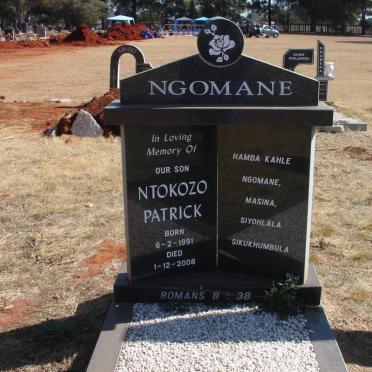 NGOMANE Ntokozo Patrick 1991-2008