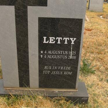 NKOSE Letty 1925-2008