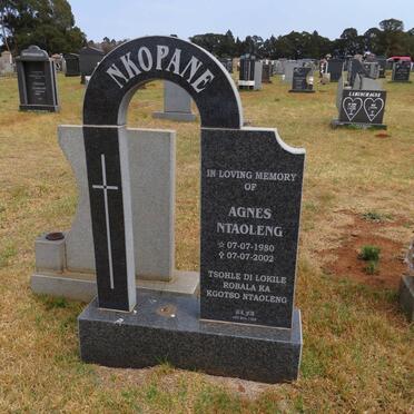 NKOPANE Agnes Ntaoleng 1980-2002