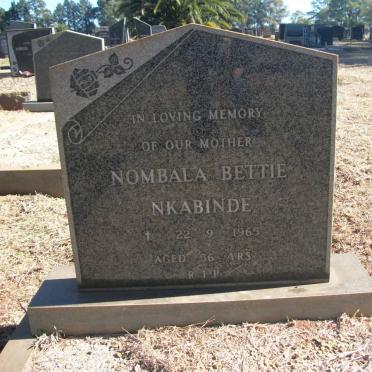 NKABINDE Nombala Bettie -1965