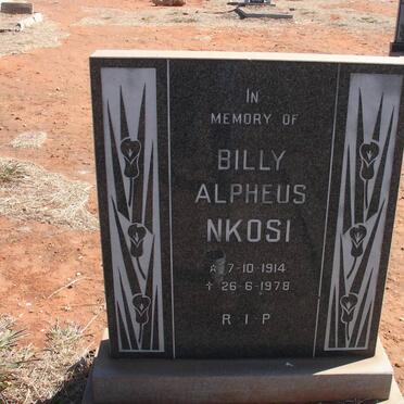 NKOSI Billy Alpheus 1914-1978