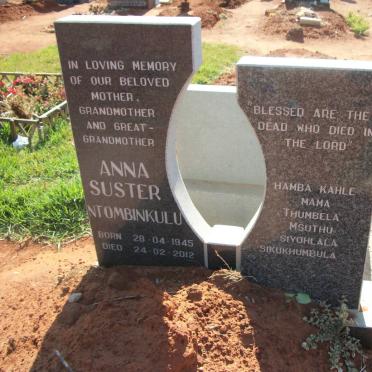 NTOMBINKULU Anna Suster 1945-2012