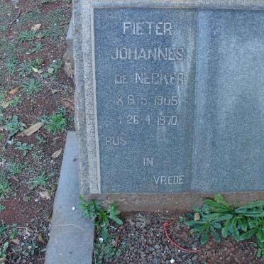 NECKER Pieter Johannes, de 1905-1970