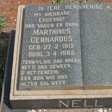 NELL Marthinus Gerhardus 1912-1965