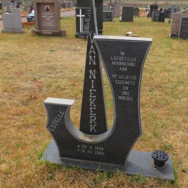 NIEKERK Estelle, van 1959-2003