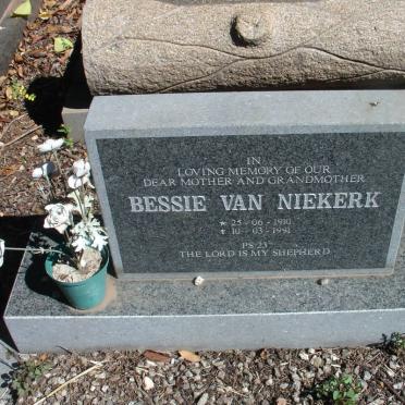 NIEKERK Bessie, van 1910-1991