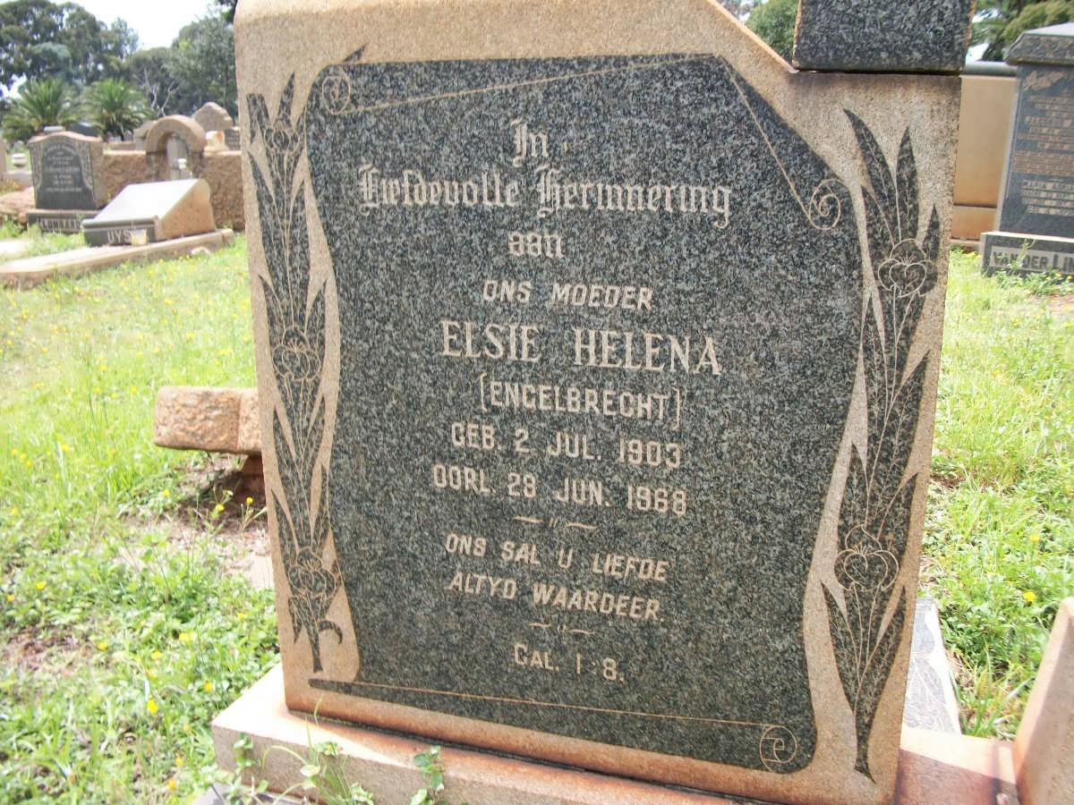 NIEHAUS Elsie Helena nee ENGELBRECHT 1903-1968