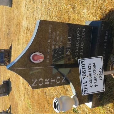 NORTON Nell 1922-2004